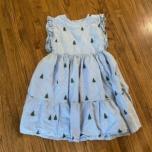 Pink chicken Christmas tree dress